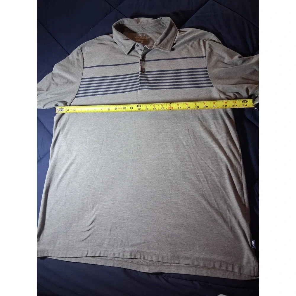 Vineyard Vines Mens XL Polo Bundle Edgartown Palmero Grey Blue Striped Shirts